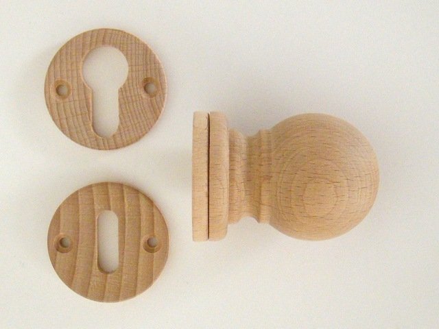 Koule NORA + rozeta na klíč smirkovaná - Kliky, okenní a dveřní kování, panty Kování dveřní Kování dveřní dřevo