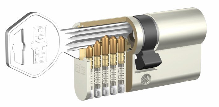 Vložka knoflík EAP2000 30+35,5K - Vložky,zámky,klíče,frézky Vložky cylindrické Vložky bezpečnostní