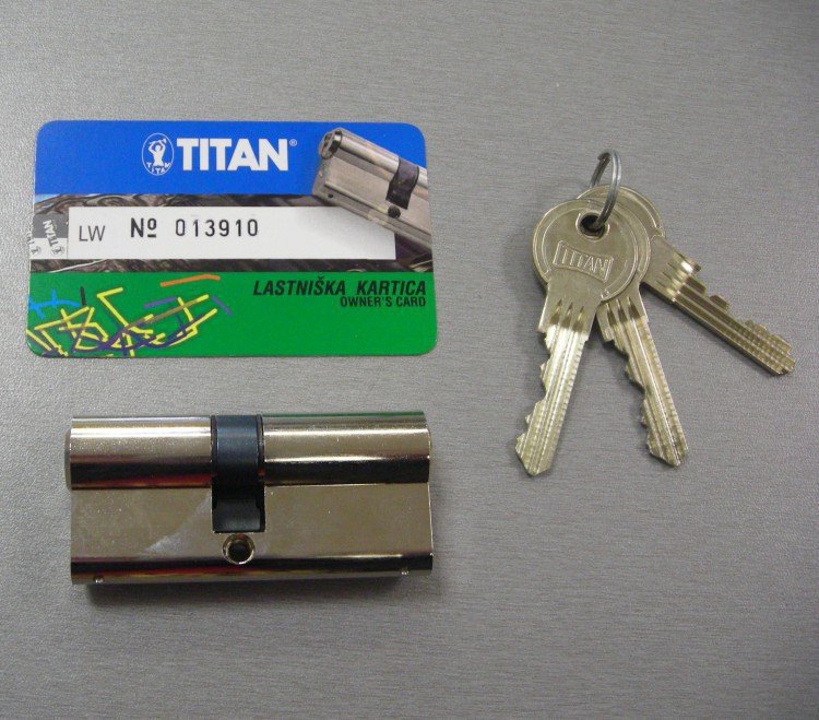 Vložka TITAN K6 68 /31,5+36,5/ - Vložky,zámky,klíče,frézky Vložky cylindrické Vložky bezpečnostní