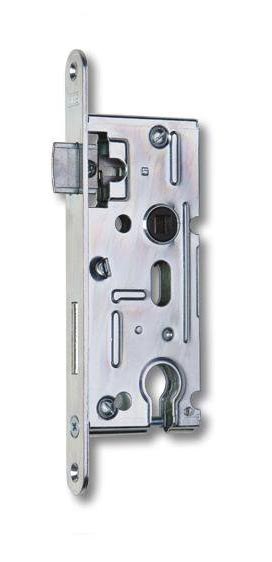 Zámek zadlabací K 105 vložkový, s převodem, P-L, 72/60, bílý zinek*(804998) - Vložky,zámky,klíče,frézky Zámky zadlabací, přísl. Zámky zadlabací dveřní
