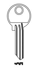 Klíč 10 FBA 19/10/37/FAA11/FAB18 - Vložky,zámky,klíče,frézky Klíče odlitky Klíče cylindrické