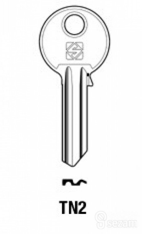 Klíč TITAN K2 prof.Z-nov. - Vložky,zámky,klíče,frézky Klíče odlitky Klíče cylindrické