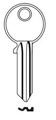 Klíč vložkový AB19 DOPRODEJ - Vložky,zámky,klíče,frézky Klíče odlitky Klíče cylindrické