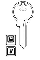 Klíč CEA VR 7S/VRO5PL/VIO87 - Vložky,zámky,klíče,frézky Klíče odlitky Autoklíče