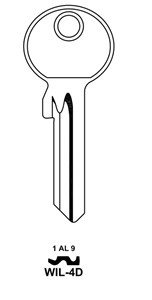 Klíč JMA WI1A/WI1/WK1X/WIL10D - Vložky,zámky,klíče,frézky Klíče odlitky Autoklíče