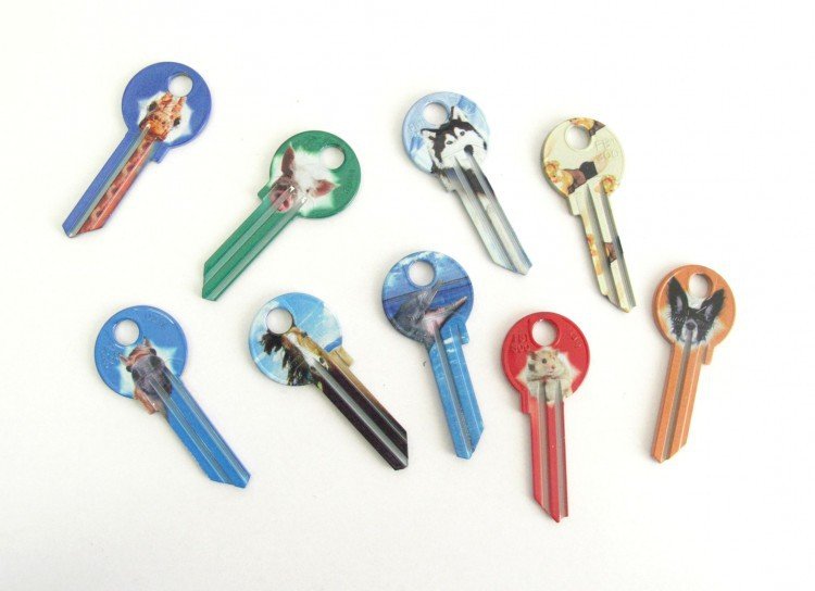 Klíč barevný FANCY 30 - Vložky,zámky,klíče,frézky Klíče odlitky Klíče cylindrické barevné
