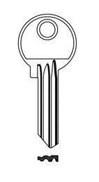 Klíč FBA 19/10/37 fialový DOPRODEJ - Vložky,zámky,klíče,frézky Klíče odlitky Klíče cylindrické barevné