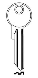 Klíč FBA 21R1 červené DOPRODEJ - Vložky,zámky,klíče,frézky Klíče odlitky Klíče cylindrické barevné