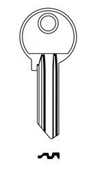Klíč FBA 49/20 modrý - Vložky,zámky,klíče,frézky Klíče odlitky Klíče cylindrické barevné