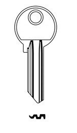 Klíč FBA 51/24 fialový DOPRODEJ - Vložky,zámky,klíče,frézky Klíče odlitky Klíče cylindrické barevné