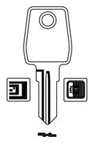 KS -/-/CAX1R/CBX1L - Vložky,zámky,klíče,frézky Klíče odlitky Klíče odlitky ostatní