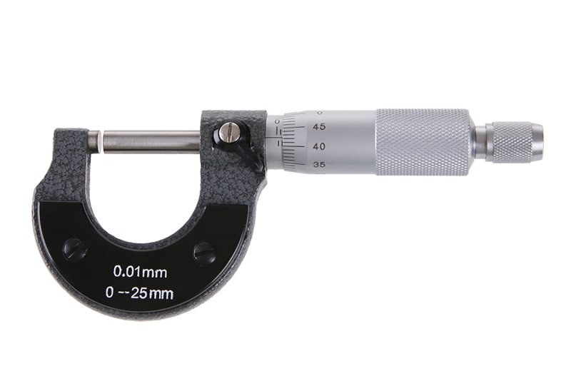 Mikrometr 0,01 mm 0 - 25 mm - Nářadí ruční a elektrické, měřidla Měřidla Měřítka, úhloměry, úhelníky