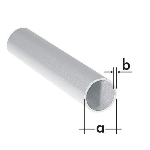 Profil (trubka) hliníkový PRO 3 A10x1000x1 mm - Vybavení pro dům a domácnost Stavební prvky Trubky Al pro vzduchotechniku