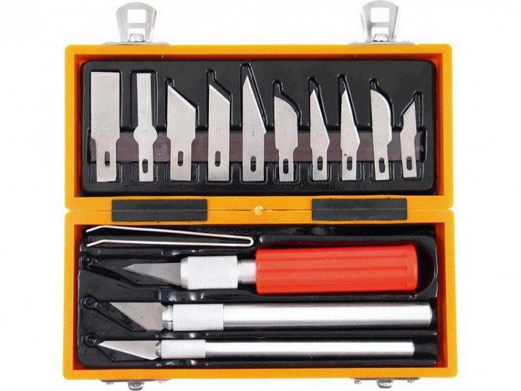 Nože na vyřezávání sada=14 ks - Vybavení pro dům a domácnost Nože Nože zahradnické, dýky, ostatní
