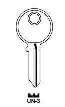 Klíč barevný UN 3 Čn - Vložky,zámky,klíče,frézky Klíče odlitky Klíče cylindrické