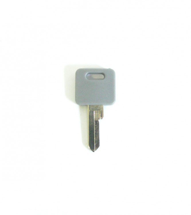 Klíč k visacímu zámku 2402.20 šedý - Vložky,zámky,klíče,frézky Klíče odlitky Klíče cylindrické