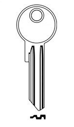 Klíč FBA 84/26R1 černý DOPRODEJ - Vložky,zámky,klíče,frézky Klíče odlitky Klíče cylindrické barevné
