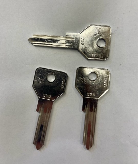 Klíč CS5 /ERREBI/ DOPRODEJ - Vložky,zámky,klíče,frézky Klíče odlitky Klíče cylindrické