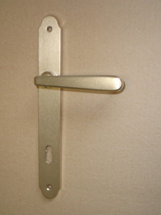Kování interiérové INDIVIDUAL klika/klika 90 mm vložka surová mosaz - Kliky, okenní a dveřní kování, panty Kování dveřní Kování dveřní mezip. hliník, bez PÚ