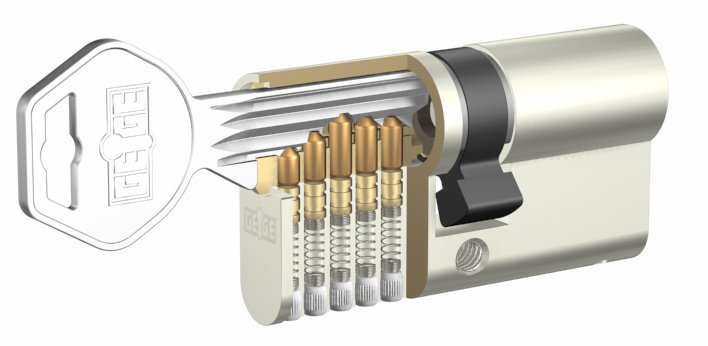 Vložka bezp.KB EAP2000 40+60 Ni - Vložky,zámky,klíče,frézky Vložky cylindrické Vložky bezpečnostní