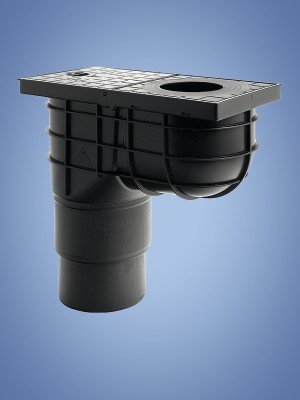 Lapač střešních vod univerzální LSVU DN 125/110 mm černá - Vybavení pro dům a domácnost Stavební prvky Kanalizační a odpadové systémy Podlahové vpusti - gula
