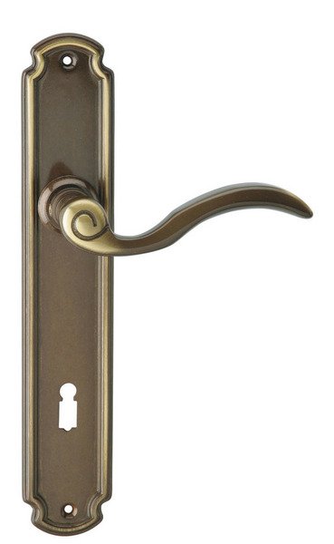 Kování interiérová ENNA klika/klika 72 mm klíč bronz - Kliky, okenní a dveřní kování, panty Kování dveřní Kování dveřní mezip. bronz, čni
