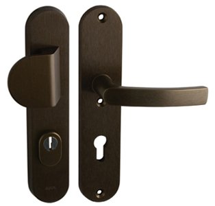 Kování bezpečnostní BETA 2 PLUS klika/klika 72 mm vložka bronzový elox F4 - Kliky, okenní a dveřní kování, panty Kování dveřní Kování dveřní bezpečnostní