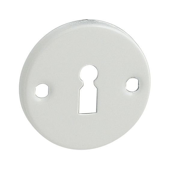Rozeta R klíč 54 mm bílá - Kliky, okenní a dveřní kování, panty Kování dveřní Kování dveřní rozety, kličky
