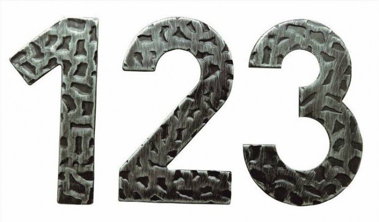 Číslo domovní "7" kované - Kliky, okenní a dveřní kování, panty Kování domovní a doplňky Číslice, písmena