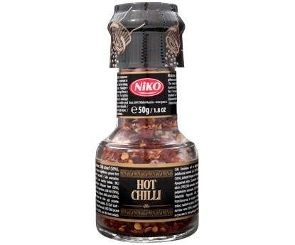 Koření ostré chilli s mlýnkem 50 g Nico - Koření