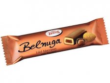 Tyčinka marcipánová s nugátem v mléčné čokoládě 60 g Belnuga Zentis