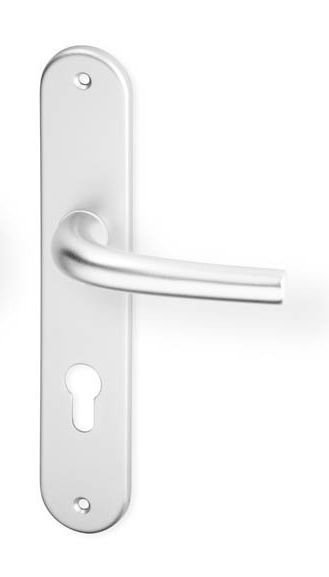 Kování interiérové ANNA OV klika/klika 72 mm vložka F1 stříbrný elox oválná - Kliky, okenní a dveřní kování, panty Kování dveřní Kování dveřní mezip. hliník, bez PÚ