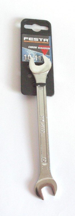 Klíč otevřený 10x11 mm CrV ocel FESTA - Nářadí ruční a elektrické, měřidla Nářadí ruční Klíče montážní