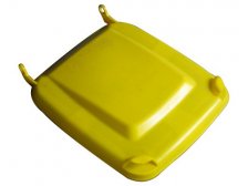 Víko k plastové nádobě - popelnici 240 l žluté (staré provedení)
