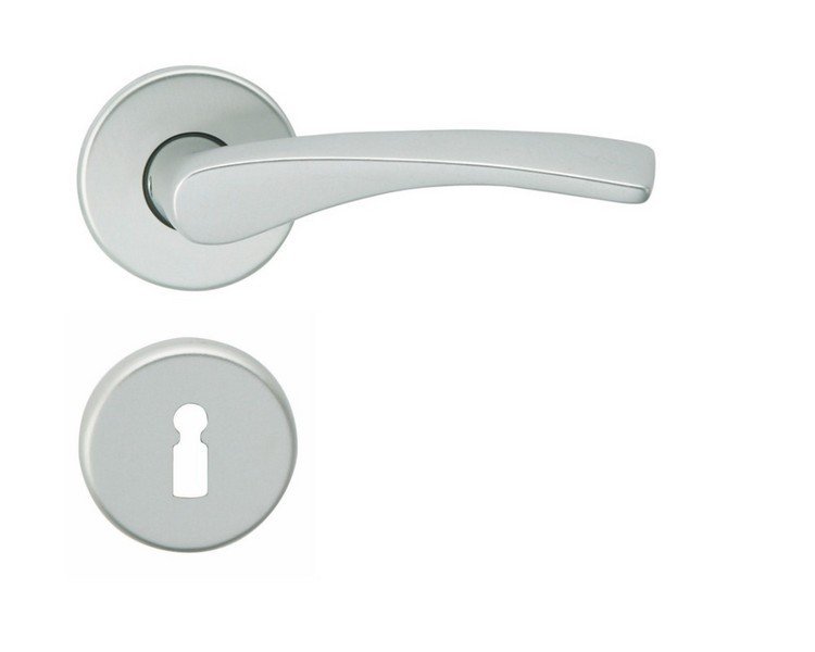 Kování rozetové PIA-R klika/klika klíč stříbrný elox F1 - Kliky, okenní a dveřní kování, panty Kování dveřní Kování dveřní mezip. hliník, bez PÚ