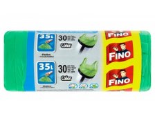 Pytle na odpadky FINO s uchem 35 l role=30 ks Color zelené (balení 28 rolí)