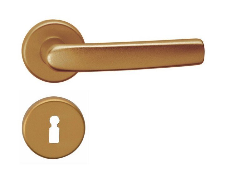 Kování rozetové LARA-R klika/klika klíč bronzový elox F4 - Kliky, okenní a dveřní kování, panty Kování dveřní Kování dveřní mezip. hliník, bez PÚ