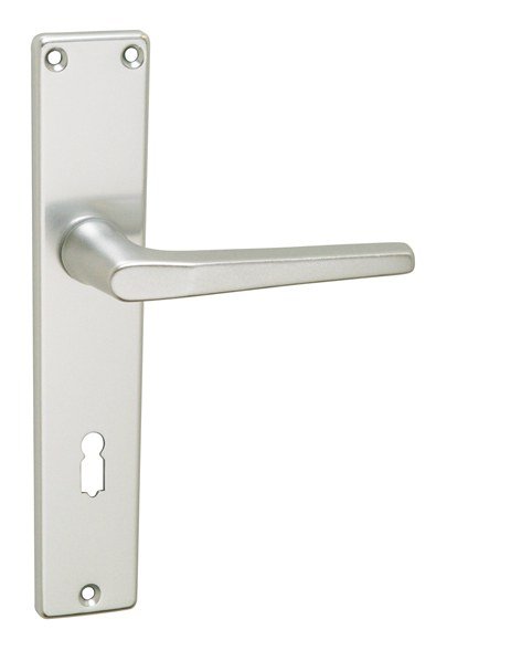 Kování interiérové LUCIA klika/klika 72 mm WC stříbrný elox F1 - Kliky, okenní a dveřní kování, panty Kování dveřní Kování dveřní mezip. hliník, bez PÚ