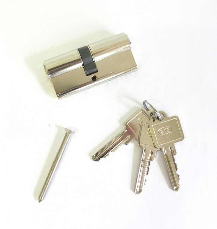 Vložka cylindrická 35x50mm Ni PS:1TA 3 klíče BKS - Vložky,zámky,klíče,frézky Vložky cylindrické