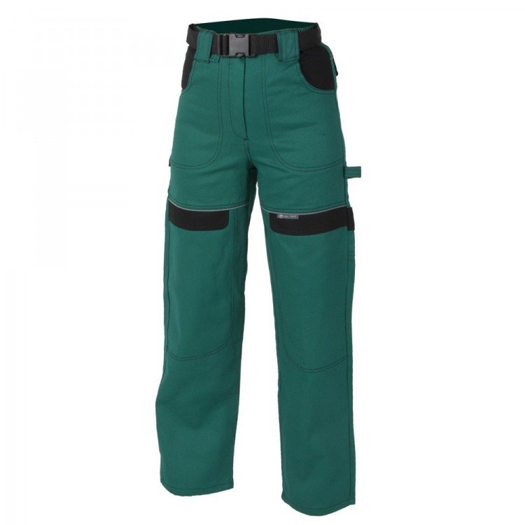 Kalhoty montérkové COOL TREND dámské zeleno-černé vel. 46 H8194/46 - Pomůcky ochranné a úklidové Pomůcky ochranné Oděvy, bundy, kalhoty, obleky