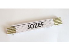 Metr skládací 2 m JOZEF (PROFI, bílý, dřevěný)
