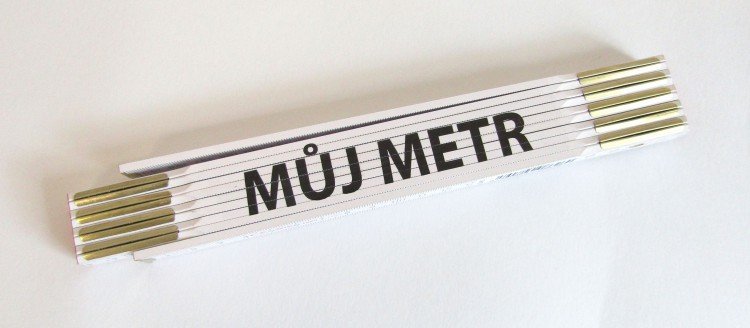 Metr skládací 2 m MůJ METR (PROFI, bílý, dřevěný) - Nářadí ruční a elektrické, měřidla Měřidla Metry skládací