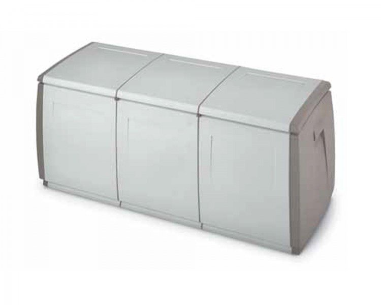 Box IN OUT 140 šedá (béžová) - Vybavení pro dům a domácnost Schránky, pokladny, skříňky Bedny, boxy ukládací, skříňky