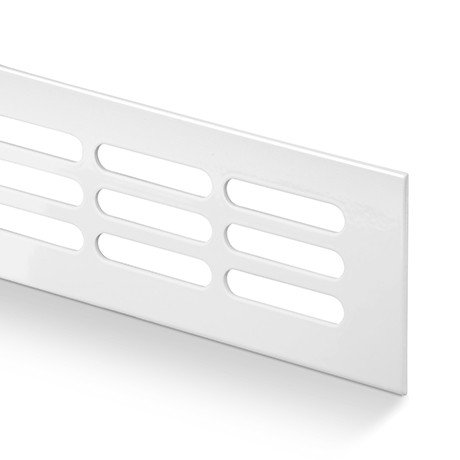 Mřížka 100 x 600 mm bílá 7 x 40 - Vybavení pro dům a domácnost Stavební prvky Mřížky větrací