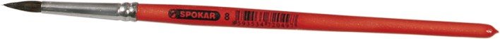Štětec retušovací kulatý č.2 7245/313 červený - Vybavení pro dům a domácnost Pomůcky malířské a natěračské Štětky, štětce malířské, školní