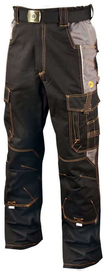 Kalhoty pas VISION 02 černo-šedé 52/182cm - Pomůcky ochranné a úklidové Pomůcky ochranné Oděvy, bundy, kalhoty, obleky