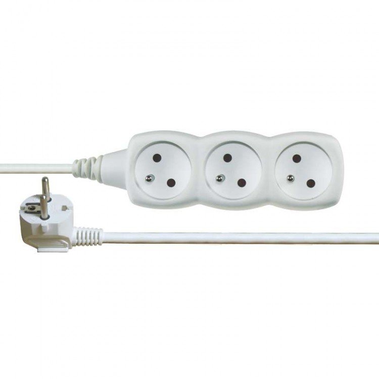 Kabel prodlužovací 5 m, 3 zásuvky vč. RP (EMP0315) - Vybavení pro dům a domácnost Svítilny, žárovky, elektrické přísl.