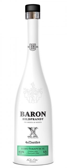 Baron Hildprandt Hruškovice 42,5% 0,70 l Liqui B NV - Whisky, destiláty, likéry Pálenka