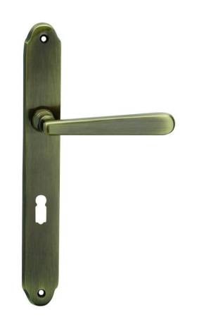 Kování interiérové ALT-WIEN klika/klika 90 mm klíč bronz česaný OFS (C ALTWIEN90OFSBB) - Kliky, okenní a dveřní kování, panty Kování dveřní Kování dveřní mezip. bronz, čni