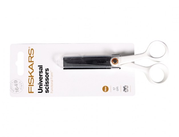Nůžky univerzální 17 cm/FF/102413 bílé Fiskars - Vybavení pro dům a domácnost Nůžky Nůžky na papír, univerzální